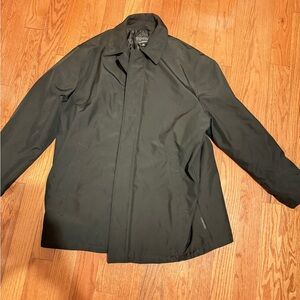 London Fog Men's Black Raincoat